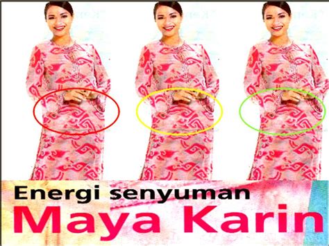 Kau kata aku palsu kerana mencalit segaris celak dimata. Cakap Tak Serupa Bikin: Maya Karin
