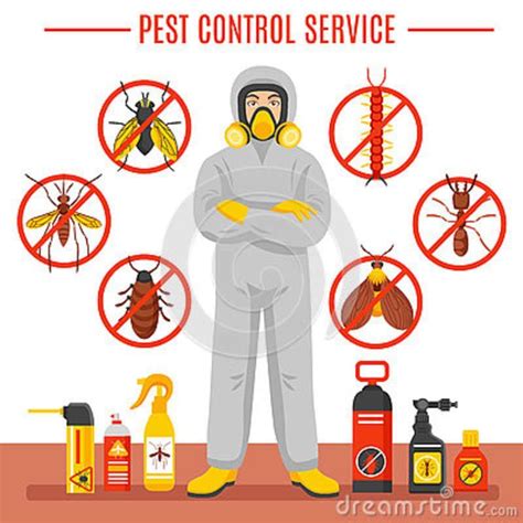 Pest control machine devices are equipped with advanced and modernized features that improvise superior technologies to repel these pests from entering your houses or any other properties. Pest Control Service Illustration Stock Vector ...