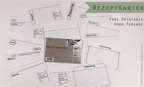 Die vorlage ist digital, sie erhalten kein physisches element. Kreativ oder Primitiv?: Rezeptbox