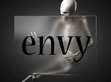 Envy Word On Glass And Skeleton 6393772 Stock Photo At Vecteezy