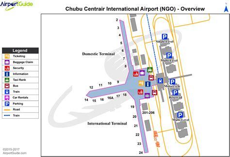Nagoya Chubu Centrair International Ngo Airport Terminal Map
