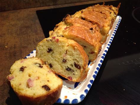 Cake aux lardons fumés pruneaux et comté Recette de Cake aux lardons