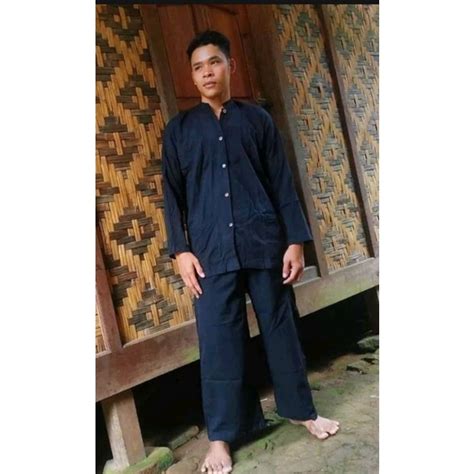 Jual Pria Adat Pakaian Baju Khas Pakaian Adat Suku Baduy Banten