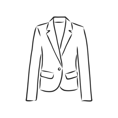 Vector Illustration Of Women Blazer Women Classic Suit Jacket Vector