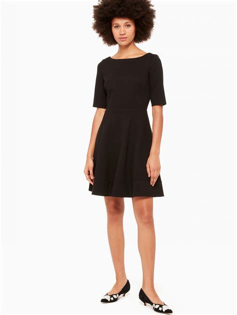 Lace Up Ponte Dress Black Womens Kate Spade Dresses And Jumpsuits Avtechn