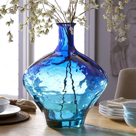 Sea Duo Vase Cobalt And Teal Vases Decor Mosaic Vase Decor