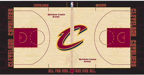 The arena was named for lynn st. Brand New Court Design for Cleveland Cavaliers
