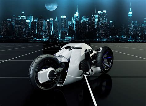 Futuristic Motorcycle Concept 3d Model Obj Fbx Ma Mb