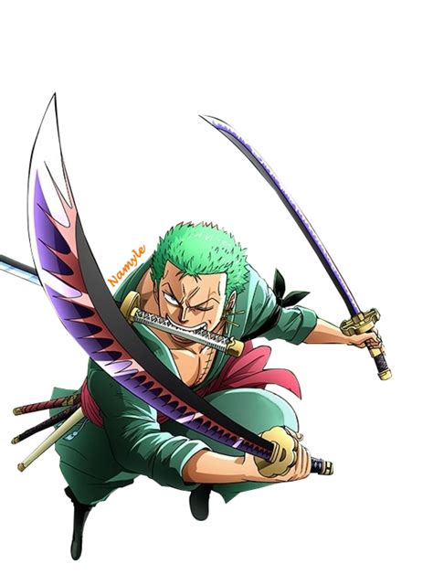 Roronoa Zoro Render 4 By Namyle On Deviantart One Piece Drawing