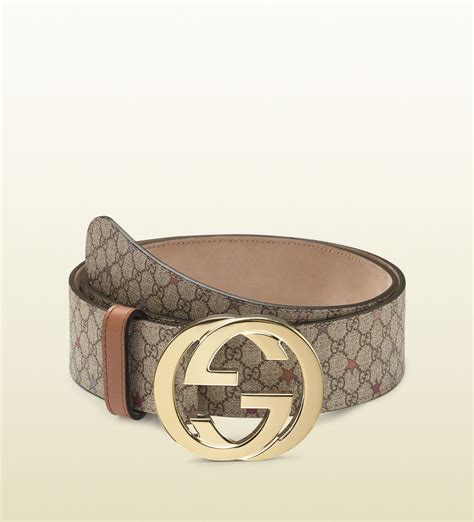 Under the new vision of creative director alessandro michele. Gucci Supreme Canvas Belt with Interlocking G Buckle in ...