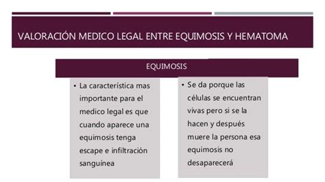 Equimosis Hematoma Diferencia Entre Equimosis Y Hematoma
