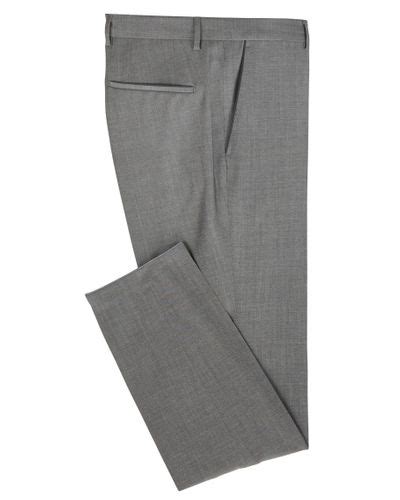 Boss Slim Fit Pants In Mohair Look Virgin Wool In Grey Gray For Men