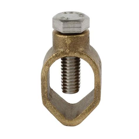 Commercial Electric 38 In To 34 In Bronze Ground Rod Clamp For 10