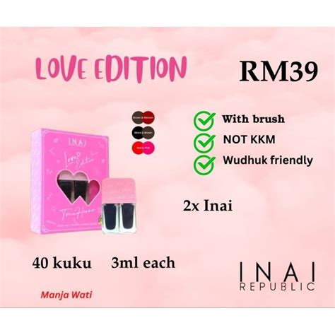 Inai Republic Inai Love Edition Dual Inai Ombre Shopee Malaysia