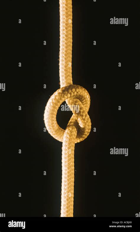 Knot Tied In String Stock Photo Alamy