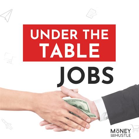 Under The Table Jobs That Pay Real Cash In