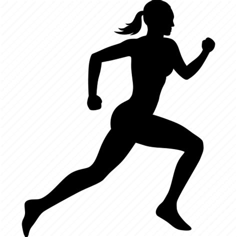 Exercise Female Fitness Run Runner Running Woman Icon Download
