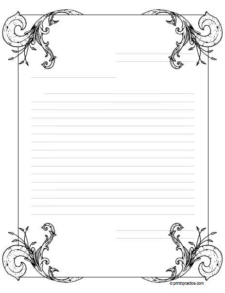78 Printable Lined Paper School Stationery Christmas Writing Paper