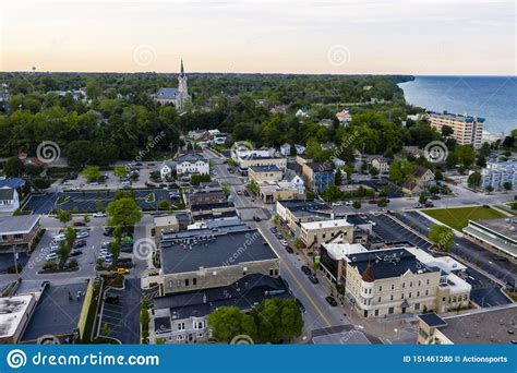 Beautiful Port Washington Wisconsin Stock Photo Image