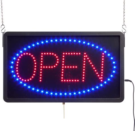 Glowing Led Open Sign 3 Different Programmable Animations