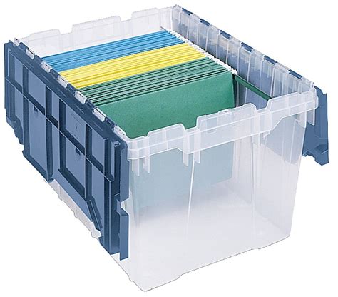Akro Mils 12 Gallon Keepbox File Box Plastic Stackable Storage