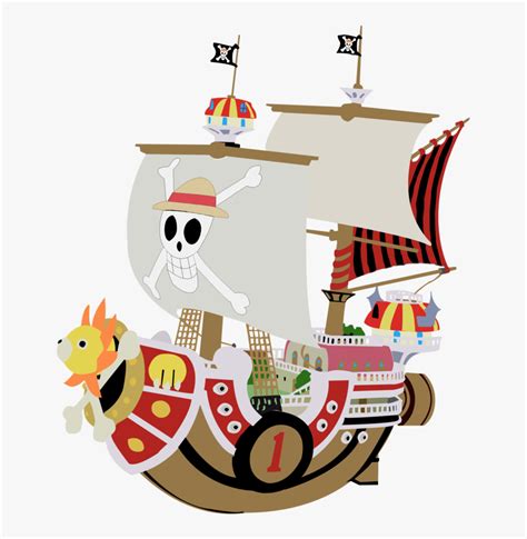 Thousand Sunny Done Entierly With The Pen Tool On Photoshop One Piece