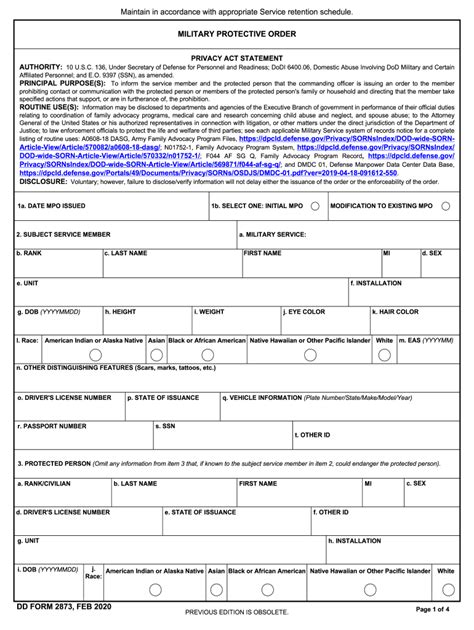 2020 2024 Form Dd 2873 Fill Online Printable Fillable Blank Pdffiller