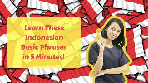 Important Basic Indonesian Phrases To Learn Before You Travel To Indonesia Youtube