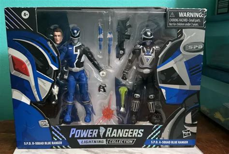 Power Rangers Lightning Collection Spd B Squad Blue Vs Spd A Squad