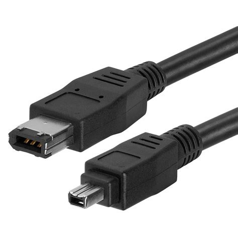 Ieee 1394 Firewireilink Dv 6 Pin Male To 4 Pin Male Cable 10feet Black