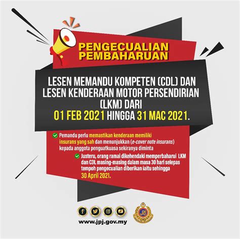 The extension is from feb 19 to march 4 and meanwhile, other states and federal territories previously under the mco will return to the conditional movement control order (cmco). JPJ Services & Operating Hours During MCO 2.0 - iMotorbike ...