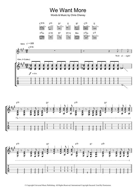 We Want More By The Living End Guitar Tab Guitar Instructor