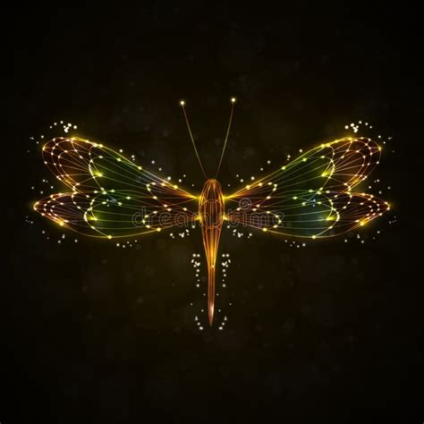 Abstract Dragonfly Clip Art Stock Illustration Illustration Of