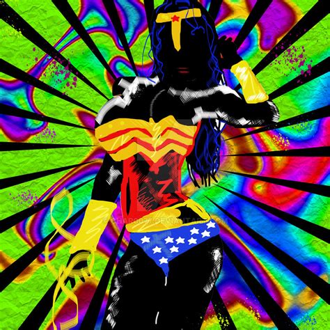 Wonder Woman Psychedelic Fan Art By Char0077 On Deviantart