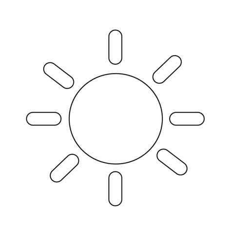 Sun Icon Symbol Sign 627195 Vector Art At Vecteezy