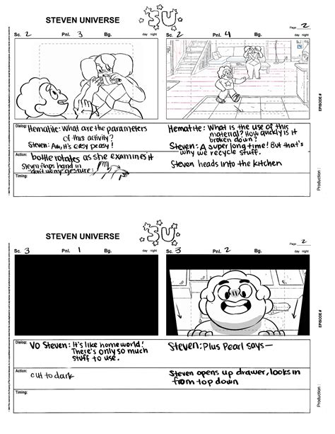 Shivana Sookdeo Steven Universe Storyboard Test