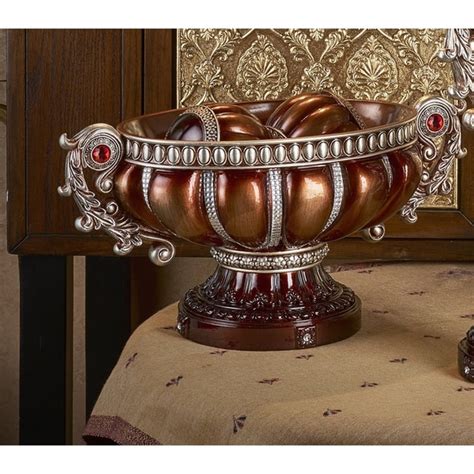 Delicata Bronze Silver Decorative Accent Bowl On Sale Overstock