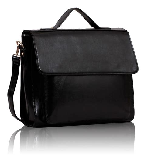 Black Flap Over Shoulder Bag
