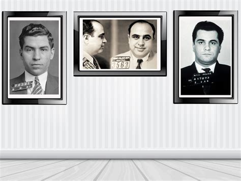 Al Capone John Gotti Lucky Luciano mugshot poster 36x24 | Etsy