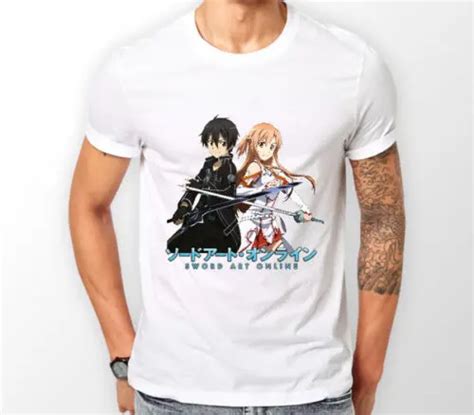 Sword Art Online Kirito Asuna Sao Anime Unisex Tshirt T Shirt Tee All