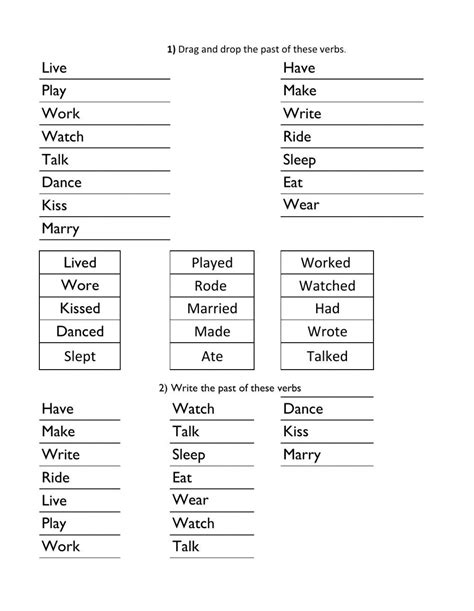 Regular And Irregular Verbs Interactive Worksheet For 7th You Can Do