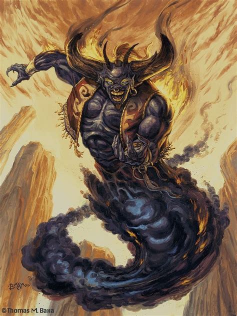 Black Jinn Image Monster Djinn Fantasy Creatures
