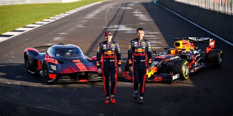 Aston Martin Valkyrie Verstappen And Albon Test Drive