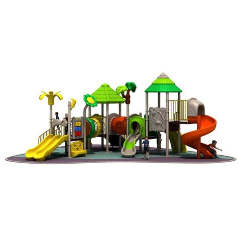 Newest Amusement Park Indoor Outdoor Playground Plastic Slides