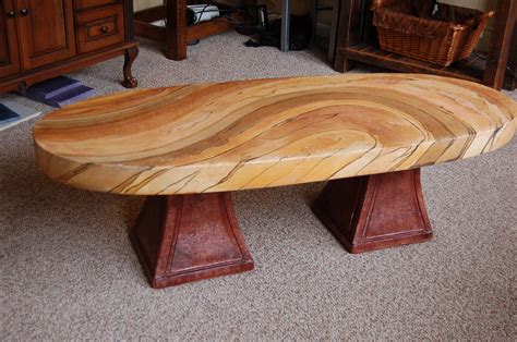 Buy Custom Acid Stain Concrete Coffee Table, made to order from Liquid