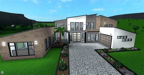 Bloxburg Modern House Ideas 1 Story Garden And Modern Vrogue Co