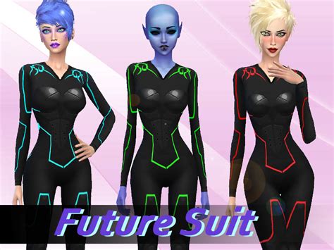 Futuristic Cc For The Sims 4 — Future Suit By Genius