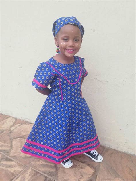 2020 Latest Traditional Shweshwe Clothing Styles For Kids African 4