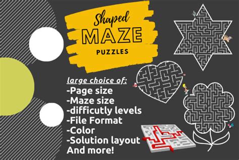 Create Unique Mazes Puzzles For You By Htaher Fiverr