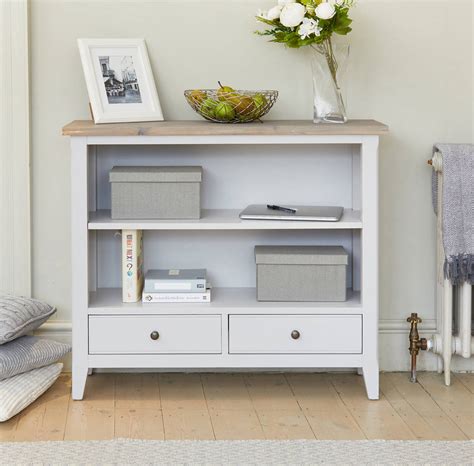 Ridley Grey Low Bookcase By The Orchard Furniture